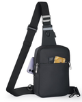 Maddox Sac Bandoulière Homme – Sac Poitrine Multipoches en Nylon Bandoulière Réversible