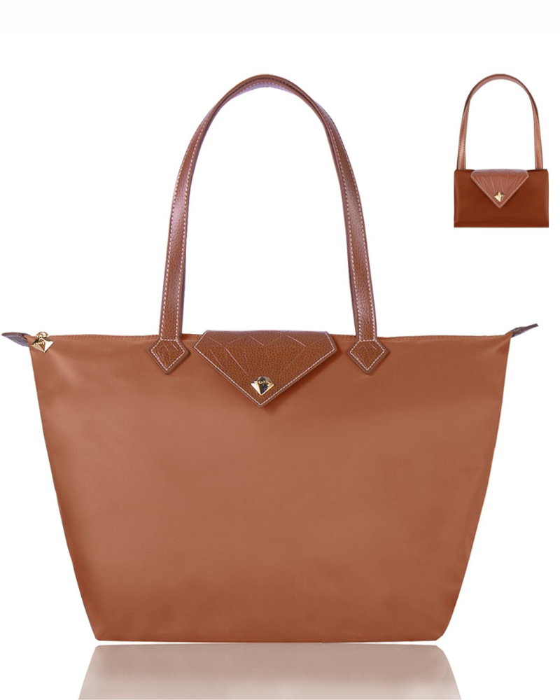 Borsa Cabas Remi Donna – Tote Bag Pieghevole in Nylon Leggero ad Alta Capacità con Tasca