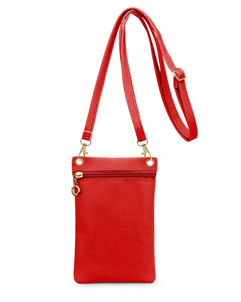 Tatum Pochette Téléphone Femme – Sac Bandoulière en Cuir PU Fermeture Zip Amovible