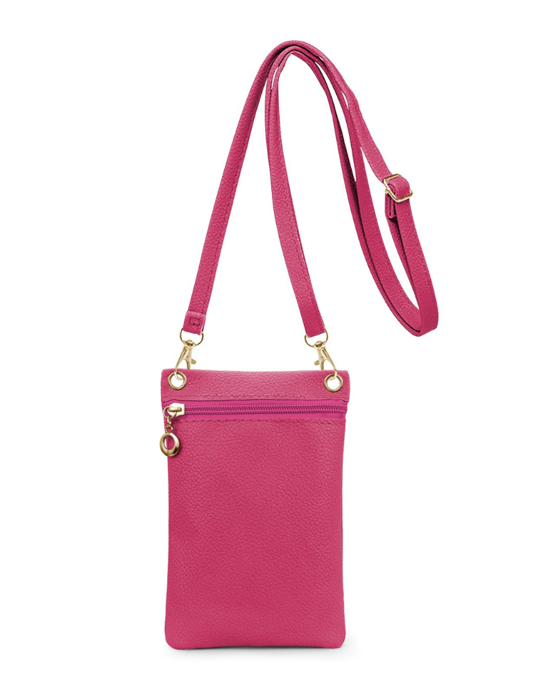 Tatum Pochette Téléphone Femme – Sac Bandoulière en Cuir PU Fermeture Zip Amovible