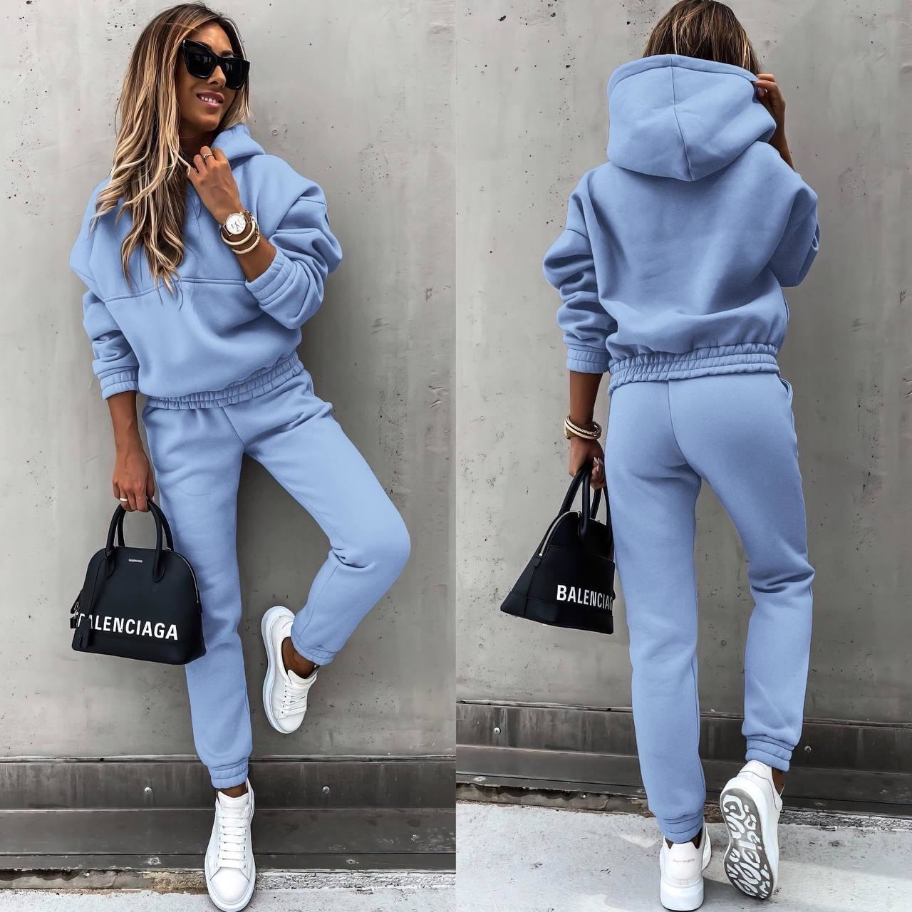 Savannah Ensemble Jogging Femme – Ensemble Confortable avec Sweat et Pantalon au Style Décontracté