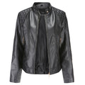 Avery Veste Femme en Cuir – Veste Élégante à Col Montant avec Fermeture Éclair & Style Intemporel