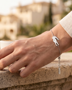 Pulsera Teagan para mujer – Pulsera de cadena de acero inoxidable con diseño elegante de cocodrilo