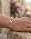 Bracciale Sloane Donna – Bracciale a Maglia Argento 925 con Perle e Cuore Elegante