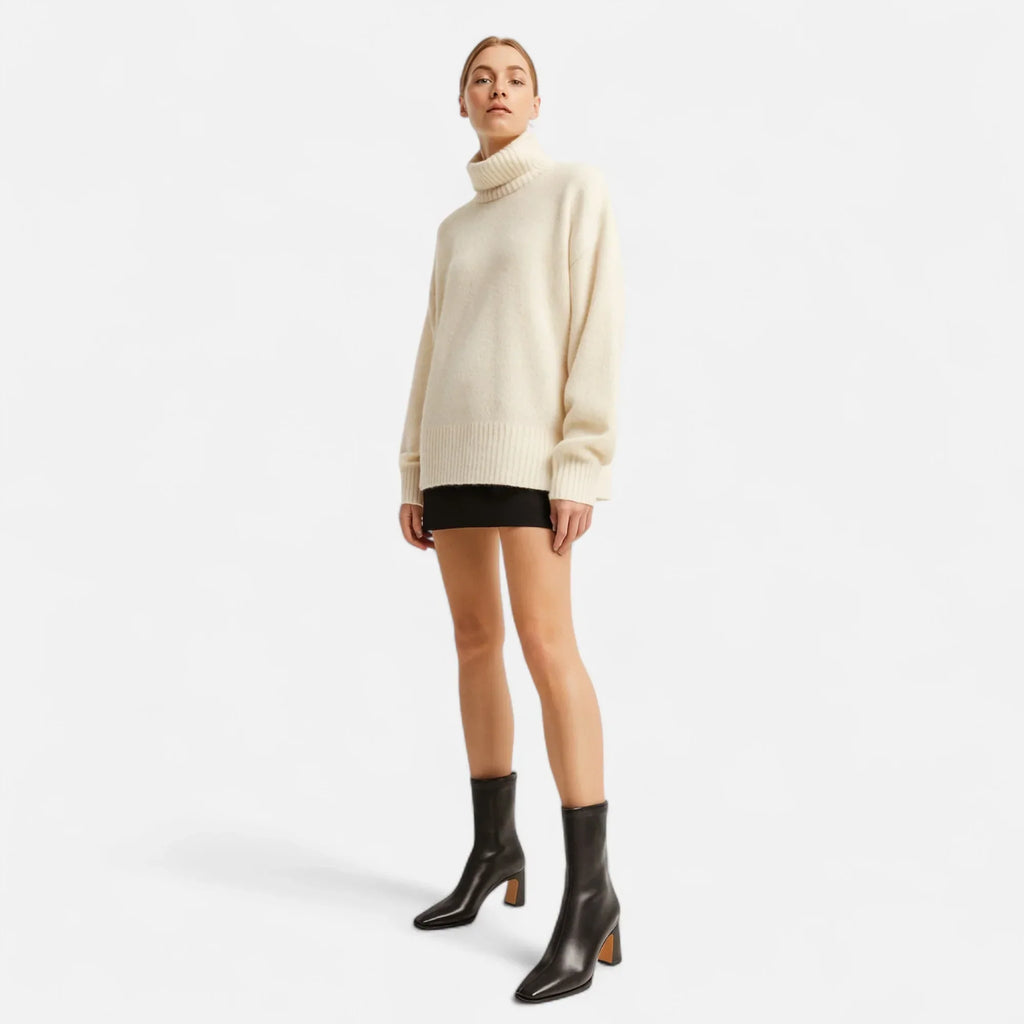 Grace Bottines Femme – Bottines à Talon Bloc avec Bout Carré et Doublure Confortable