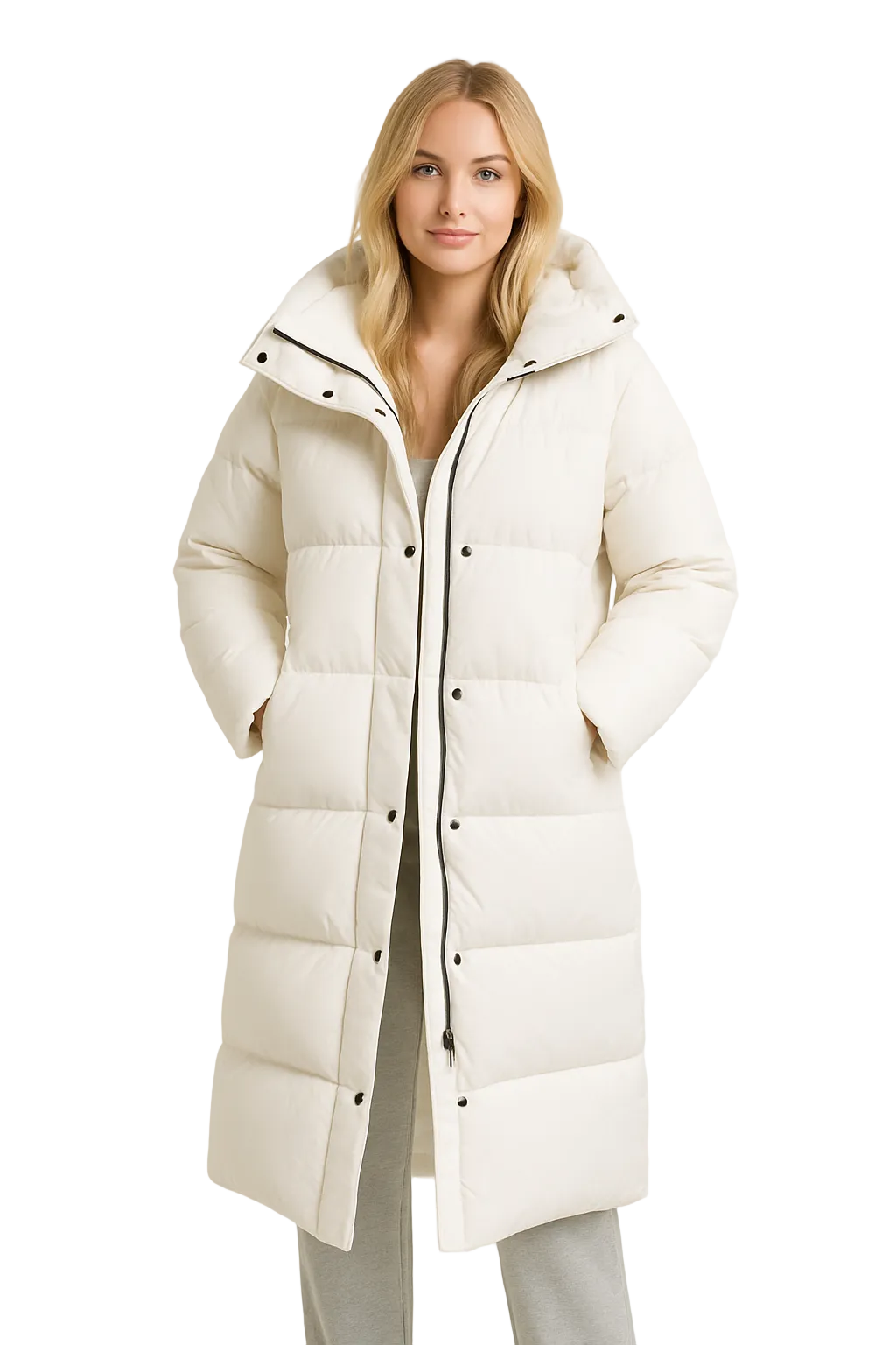 Michelle Doudoune Longue Femme Oversize – Manteau Puffer Chaud et Confortable d'Hiver