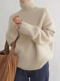 Madison Pull Femme – Pull Col Roulé en Laine Douce & Élégant pour un Hiver Confortable