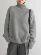 Madison Pull Femme – Pull Col Roulé en Laine Douce & Élégant pour un Hiver Confortable