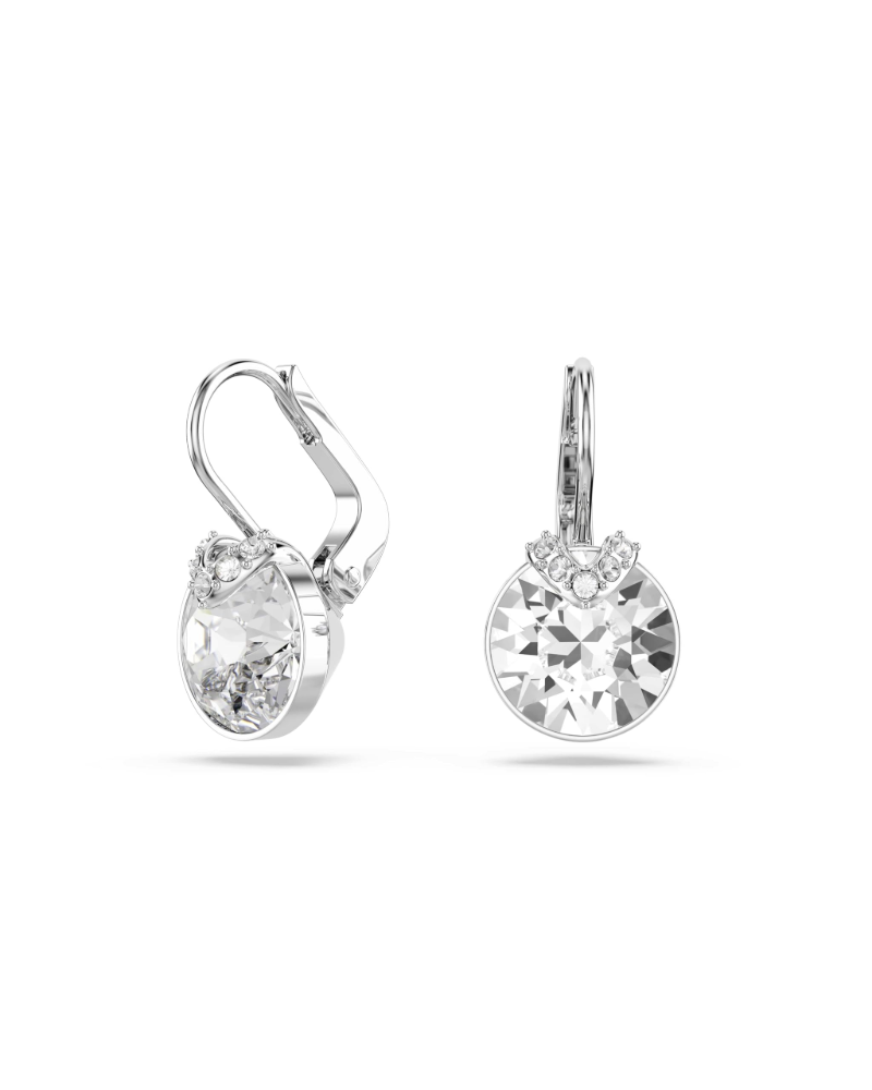 Briony Boucles d'Oreilles Femme – Pendantes Cristaux Verts Plaquées Or Motif V Élégant