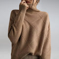 Eva Pull Femme Col Roulé – Pull en Cachemire Doux, Chaud & Élégant pour l’Automne-Hiver