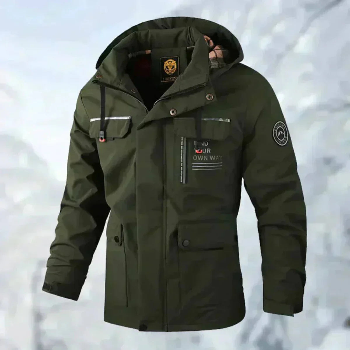Ethan Veste Homme – Veste Imperméable & Coupe-Vent Confortable pour l'Automne et l'Hiver