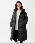 Lily Parka Longue Femme – Manteau Matelassé Chaud avec Capuche et Coupe Relax