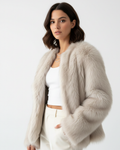 Seraphine Manteau Femme en Fausse Fourrure – Veste Hiver Douce avec Coupe Décontractée et Style Élégant