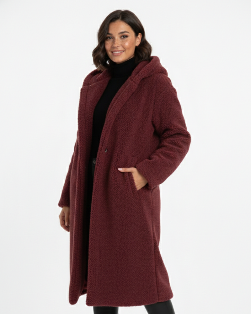 Allison Manteau Teddy Femme – Veste Oversize Douce & Chaude pour Looks Hiver Élégants