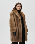 Odessa Manteau Long d'Hiver Femme – Manteau Élégant en Fibres Durables avec Coupe Longue et Chaleur Confortable