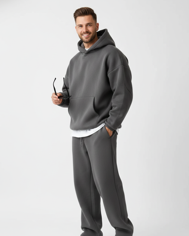 Nathan Ensemble Jogging Homme – Ensemble Hoodie et Pantalon Confortable à Coupe Décontractée