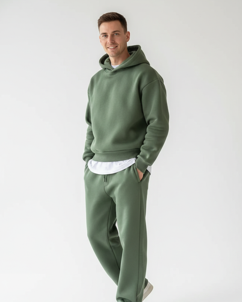 Nathan Ensemble Jogging Homme – Ensemble Hoodie et Pantalon Confortable à Coupe Décontractée