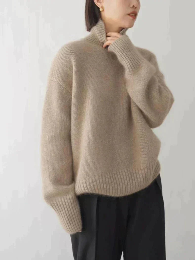 Madison Pull Femme – Pull Col Roulé en Laine Douce & Élégant pour un Hiver Confortable