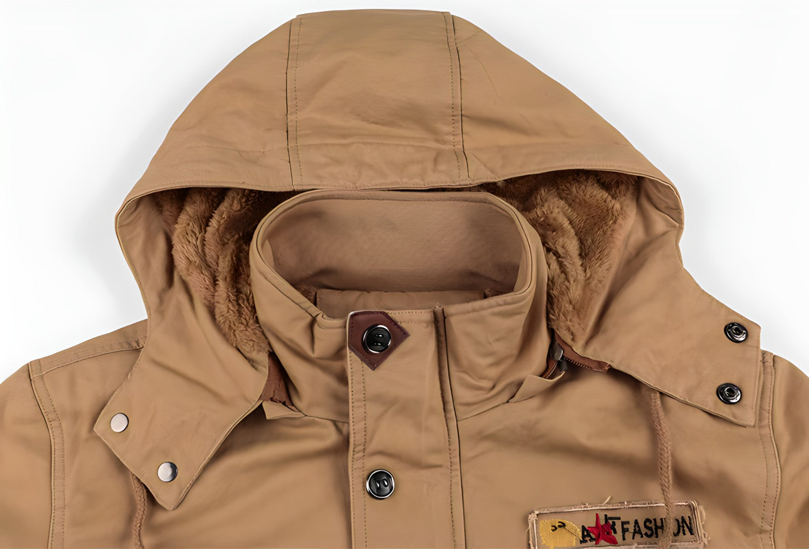Alaric Veste Militaire Homme – Parka Imperméable avec Doublure Polaire et Taille Ajustable