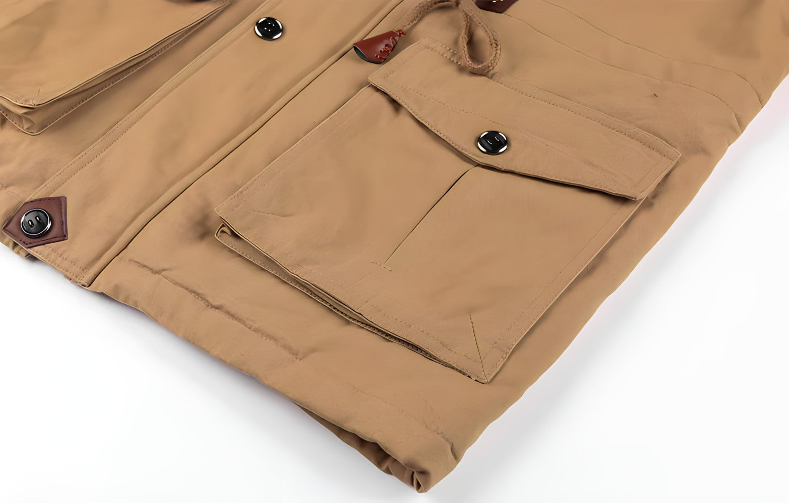 Alaric Veste Militaire Homme – Parka Imperméable avec Doublure Polaire et Taille Ajustable