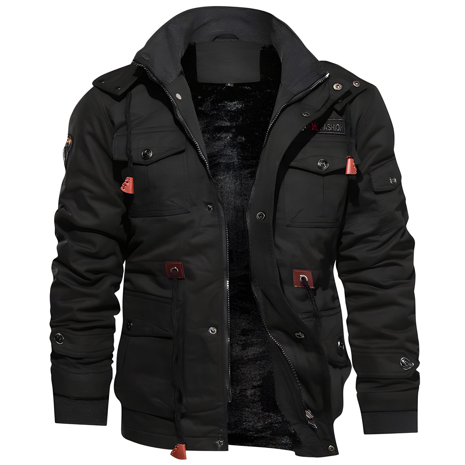 Alaric Veste Militaire Homme – Parka Imperméable avec Doublure Polaire et Taille Ajustable