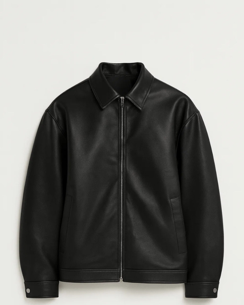Gabriel Veste en Cuir Homme – Blouson Zippé à Coupe Moderne & Style Urbain Élégant
