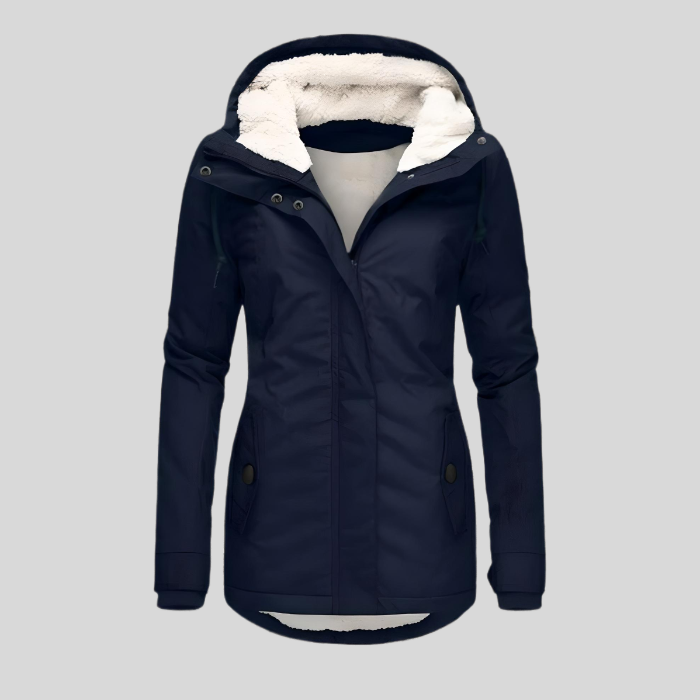 Euri Parka Longue d’Hiver Femme – Manteau Imperméable et Chaud avec Doublure en Fausse Fourrure & Coupe Ajustable