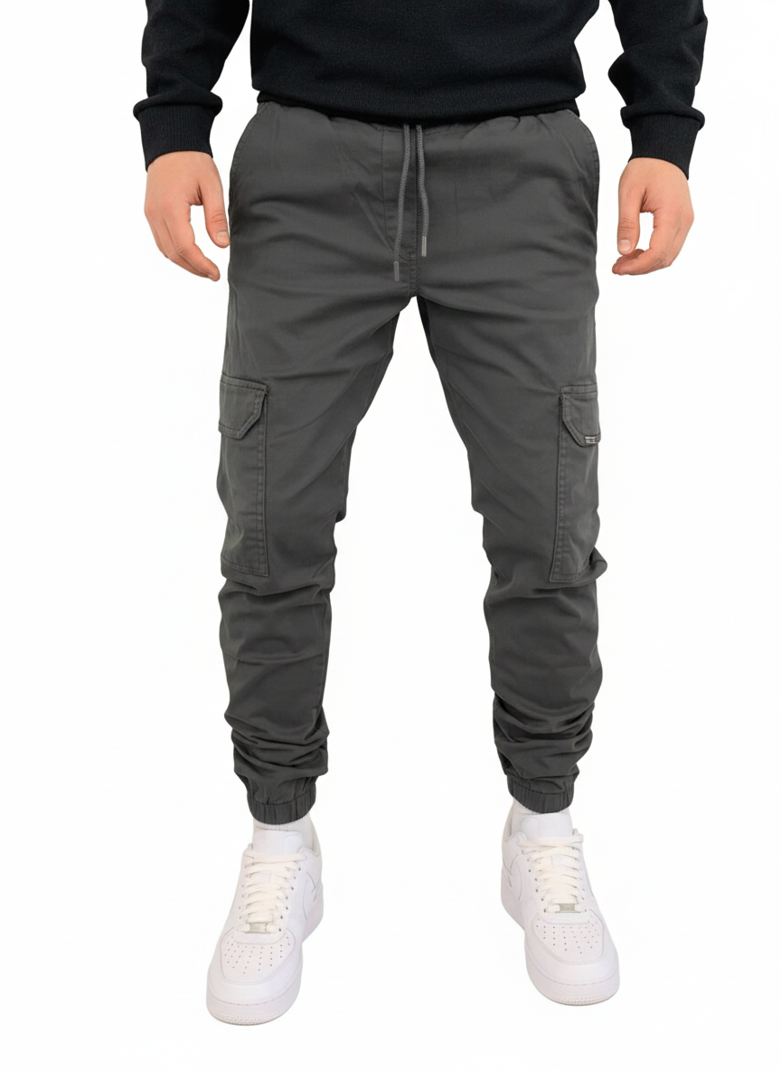 Dylan Pantalon Cargo Homme – Jogger Cargo avec Taille Élastique, Poches Fonctionnelles et Coupe Moderne