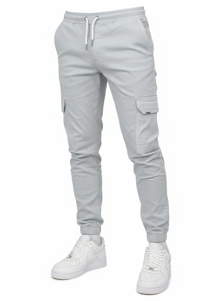 Dylan Pantalon Cargo Homme – Jogger Cargo avec Taille Élastique, Poches Fonctionnelles et Coupe Moderne