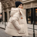 Brielle Doudoune Imperméable Femme – Manteau d'Hiver Chaud avec Capuche & Coupe Oversize