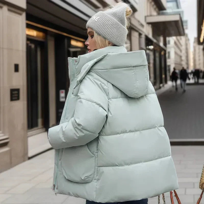 Brielle Doudoune Imperméable Femme – Manteau d'Hiver Chaud avec Capuche & Coupe Oversize