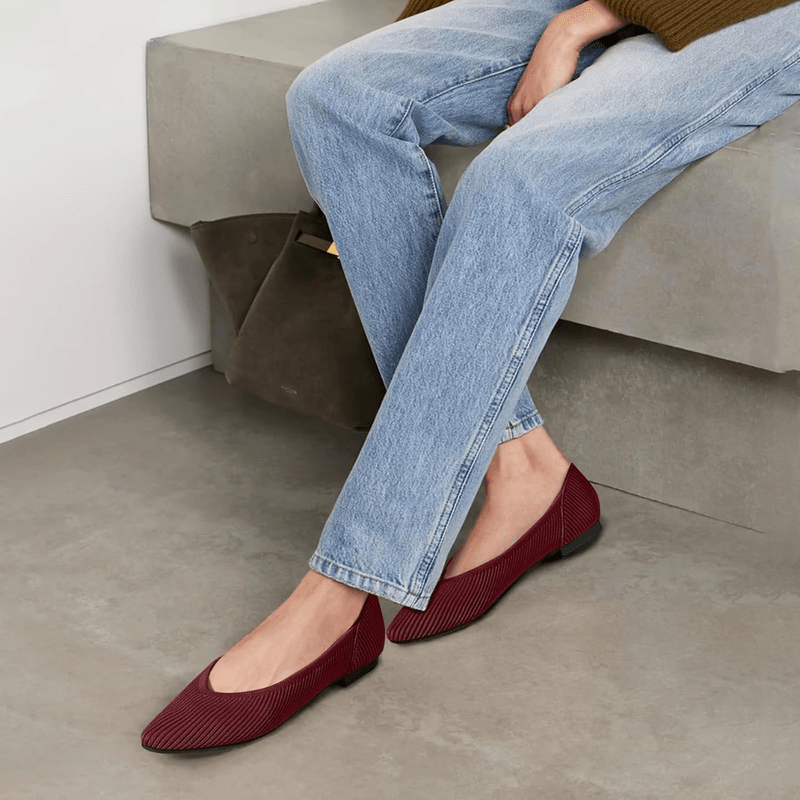 Ysoria Ballerines Femme Pointues – Ballerines en Maille Respirante avec Semelle Souple et Confort Quotidien