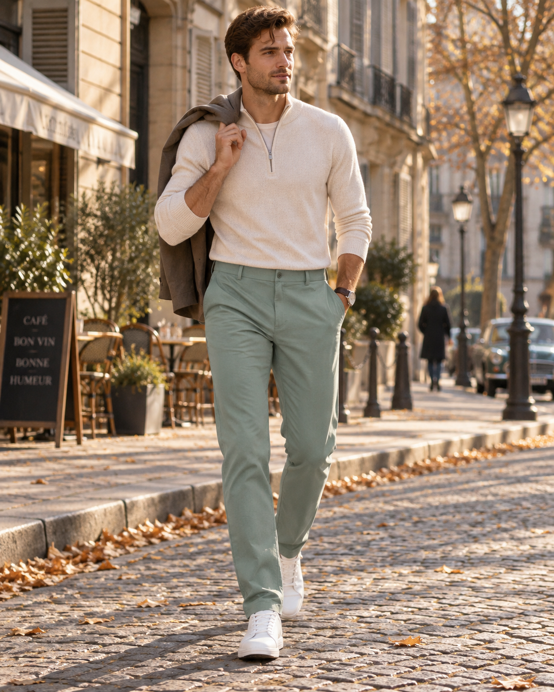 Benedict Pantalon Golf Homme – Coupe Droite, Extensible, Séchage Rapide et 4 Poches