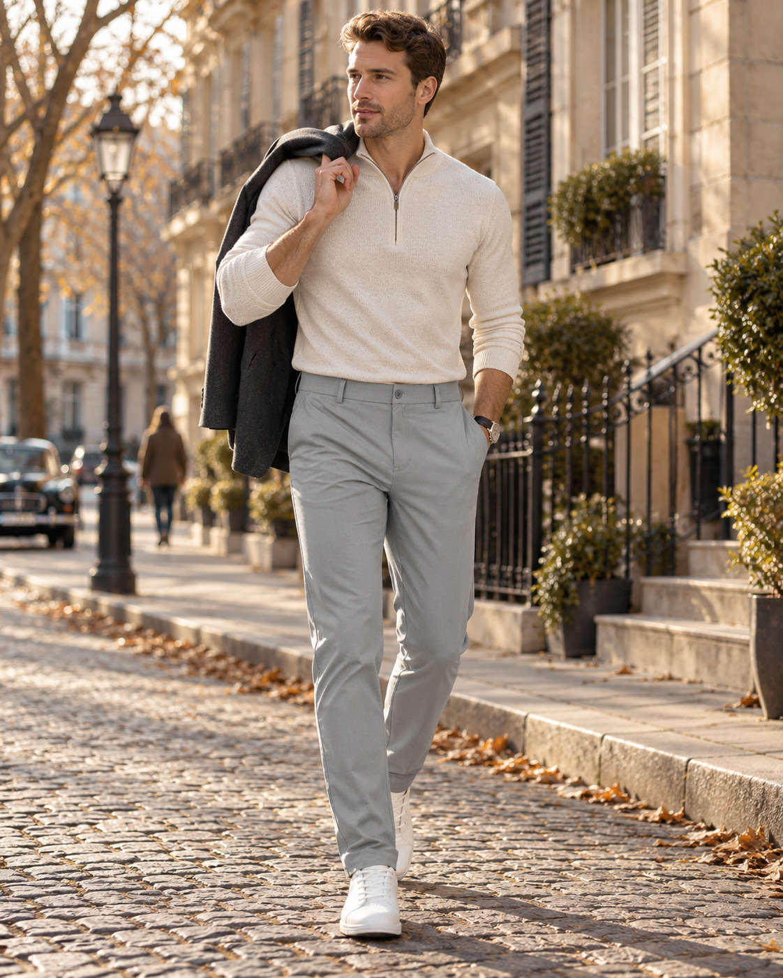 Benedict Pantalon Golf Homme – Coupe Droite, Extensible, Séchage Rapide et 4 Poches