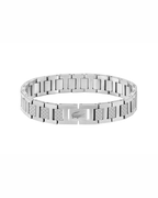 Beckett Bracelet Homme – Bracelet en Acier Inoxydable Motif Piqué Fermoir Pression