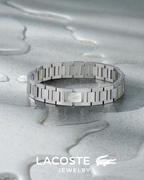 Beckett Bracelet Homme – Bracelet en Acier Inoxydable Motif Piqué Fermoir Pression