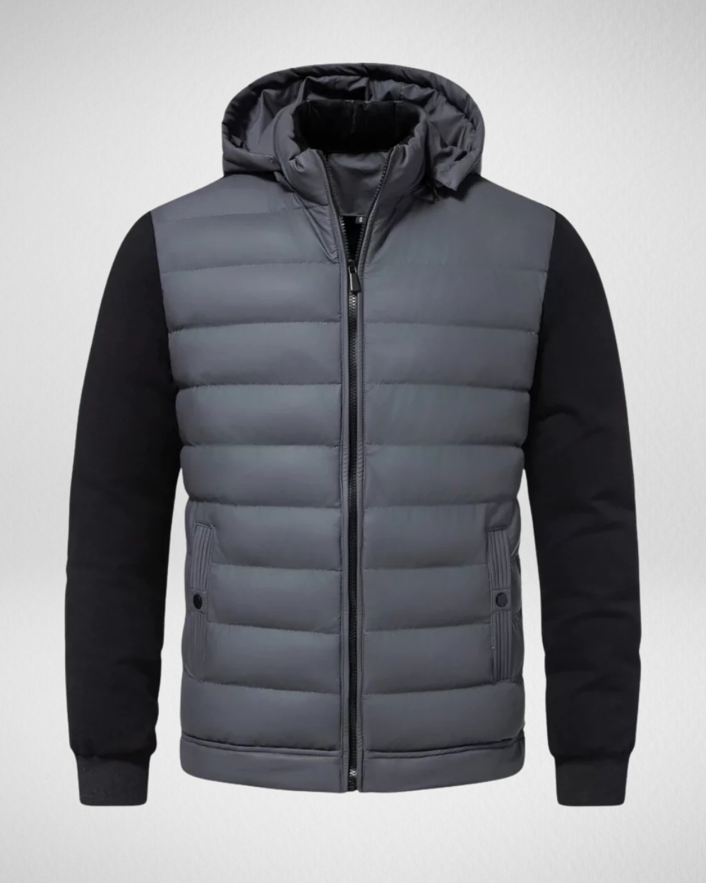 Hugo Veste Matelassée Homme – Manteau Léger avec Fermeture Zippée & Poches Pratiques