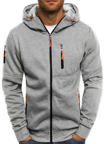 Alex Sweat à Capuche Homme – Veste Zippée en Coton Premium, Confortable & Moderne