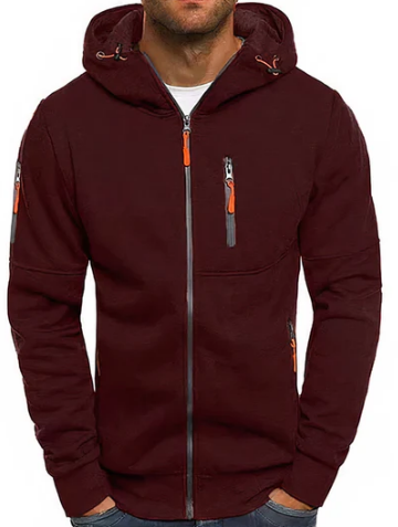 Alex Sweat à Capuche Homme – Veste Zippée en Coton Premium, Confortable & Moderne