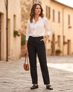 Pantalón Madison Mujer – Pantalón de Trabajo Stretch con 6 Bolsillos y Cierre de Cremallera