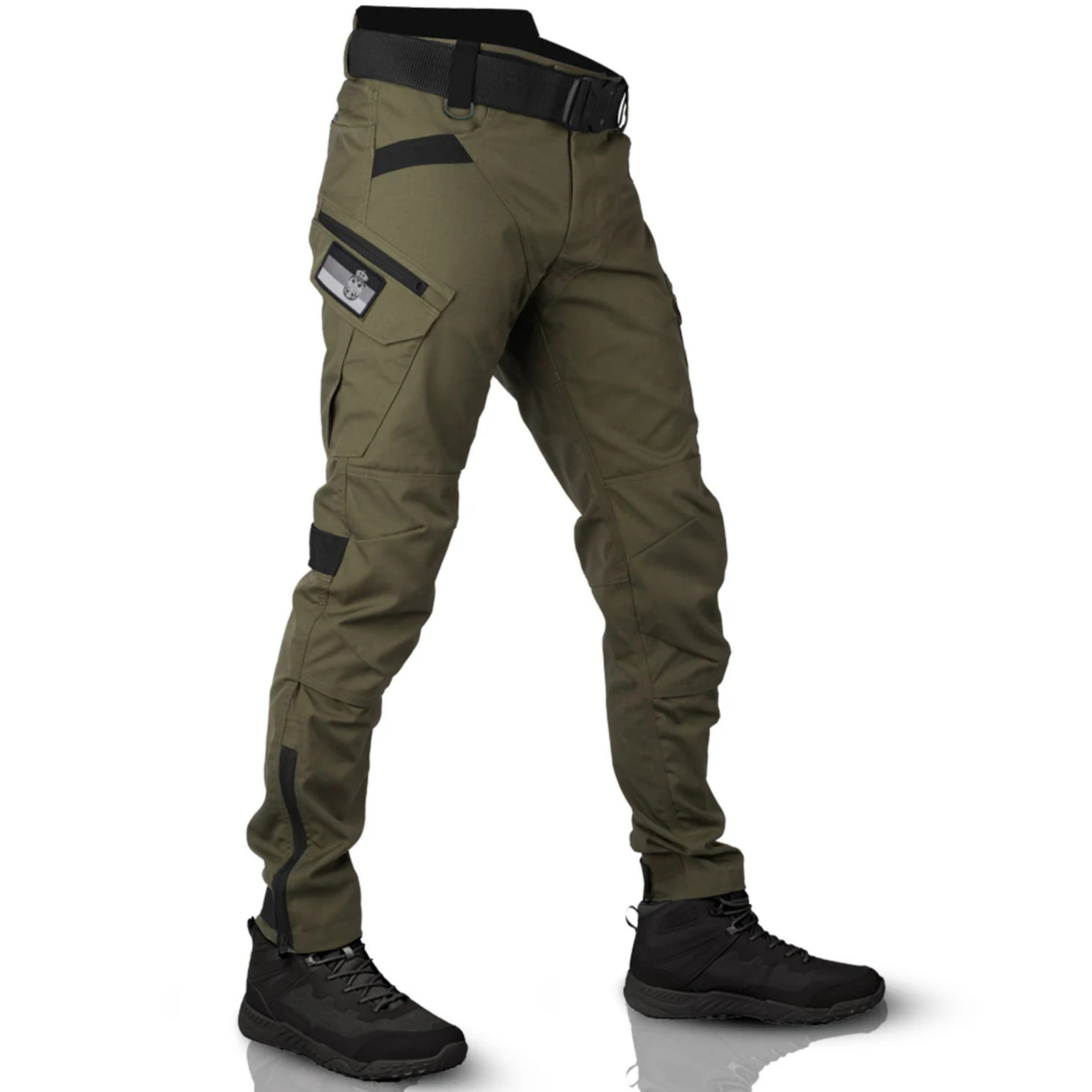 Caleb Pantalon Cargo Homme – Pantalon Robuste avec Poches Multiples et Coupe Confortable
