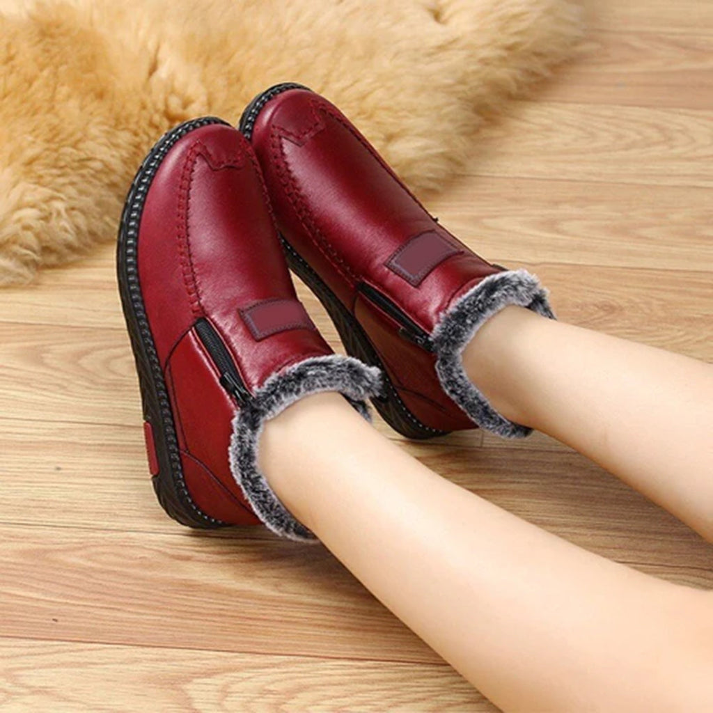 Elowen Bottes d'Hiver Femme – Bottes Chaudes avec Doublure en Fausse Fourrure et Semelle Antidérapante