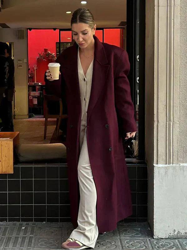 Jessica Manteau en Laine Femme – Manteau Élégant et Chaud au Style Intemporel pour l'Hiver