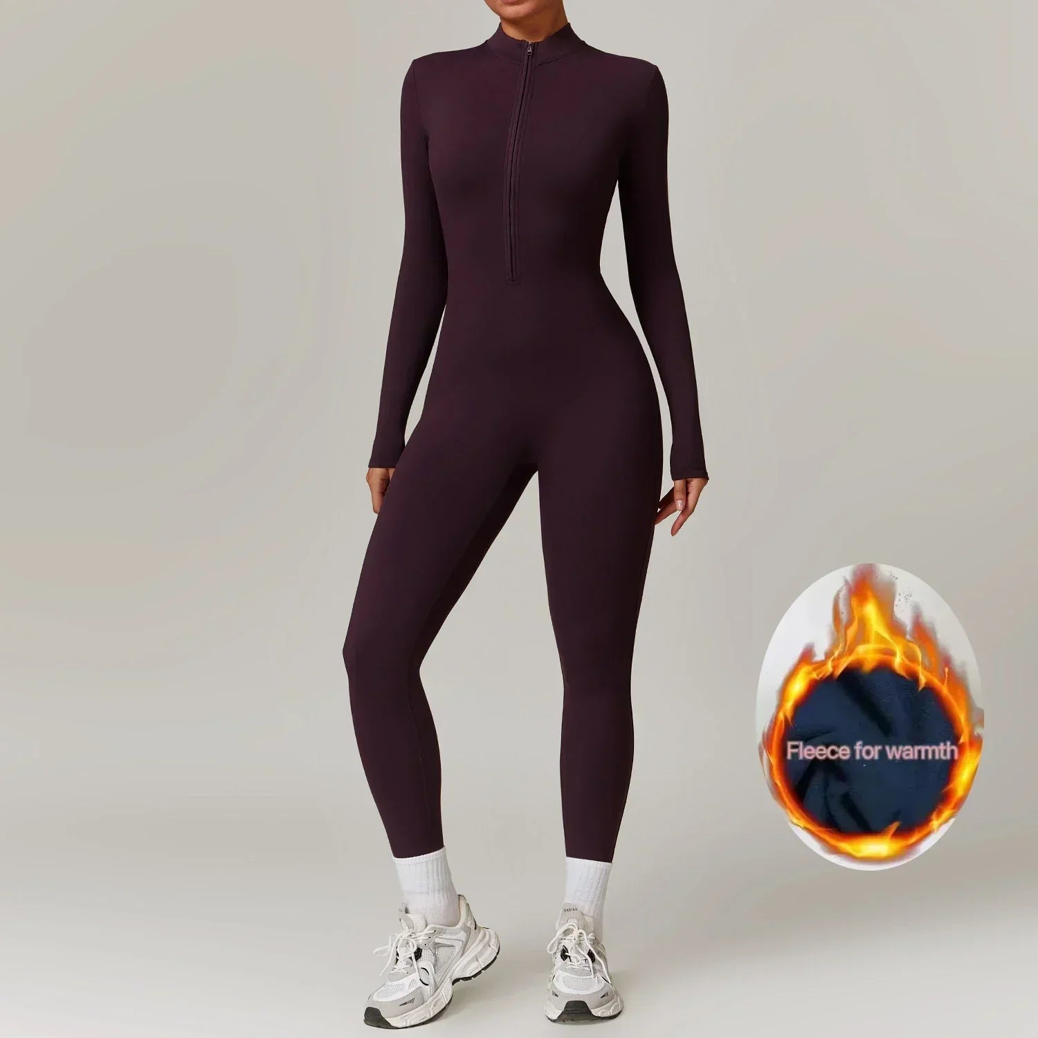 Savannah Combinaison Hiver Femme – Combinaison en Polaire Chaude avec Stretch et Col Réglable