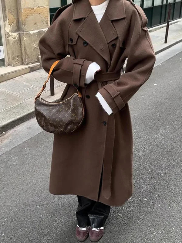 Jessica Manteau en Laine Femme – Manteau Élégant et Chaud au Style Intemporel pour l'Hiver