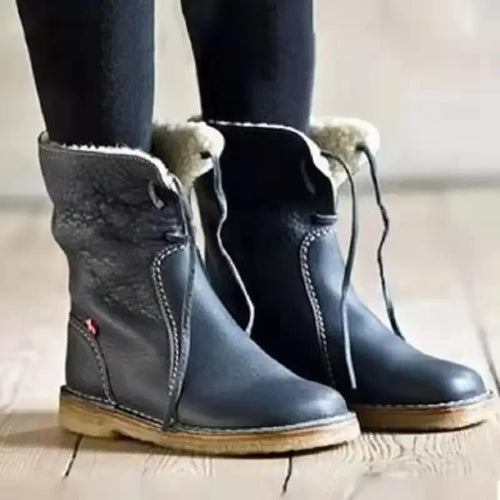 Arrienne Botas Cálidas Mujer Forradas – Botas Elegantes Antideslizantes con Forro de Pelo Sintético