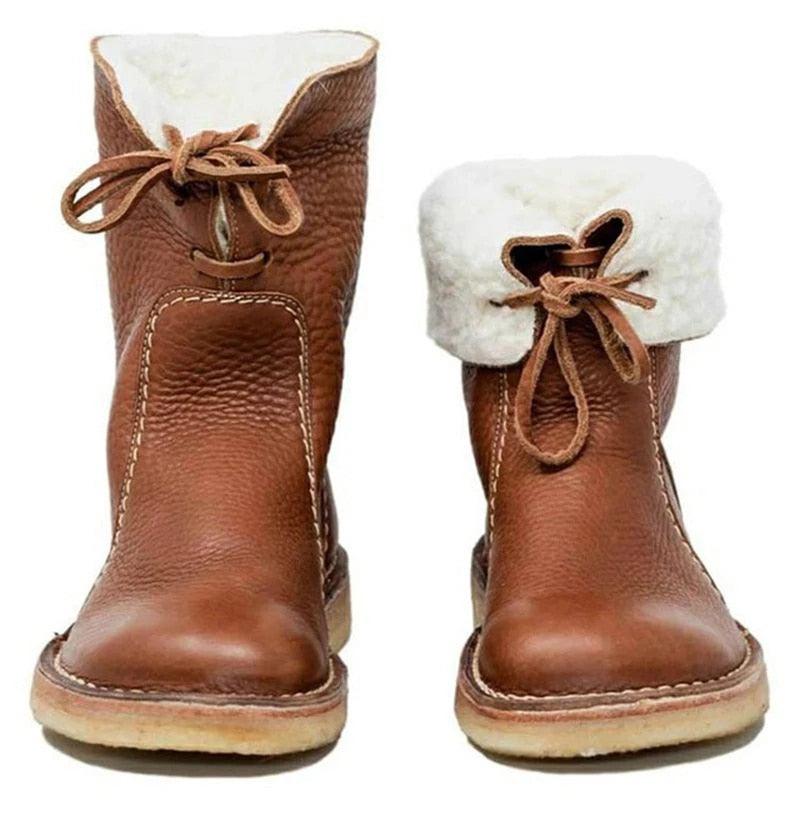 Vaelia Bottes d'Hiver Femme – Bottes Imperméables avec Doublure Chaude et Confort Durable