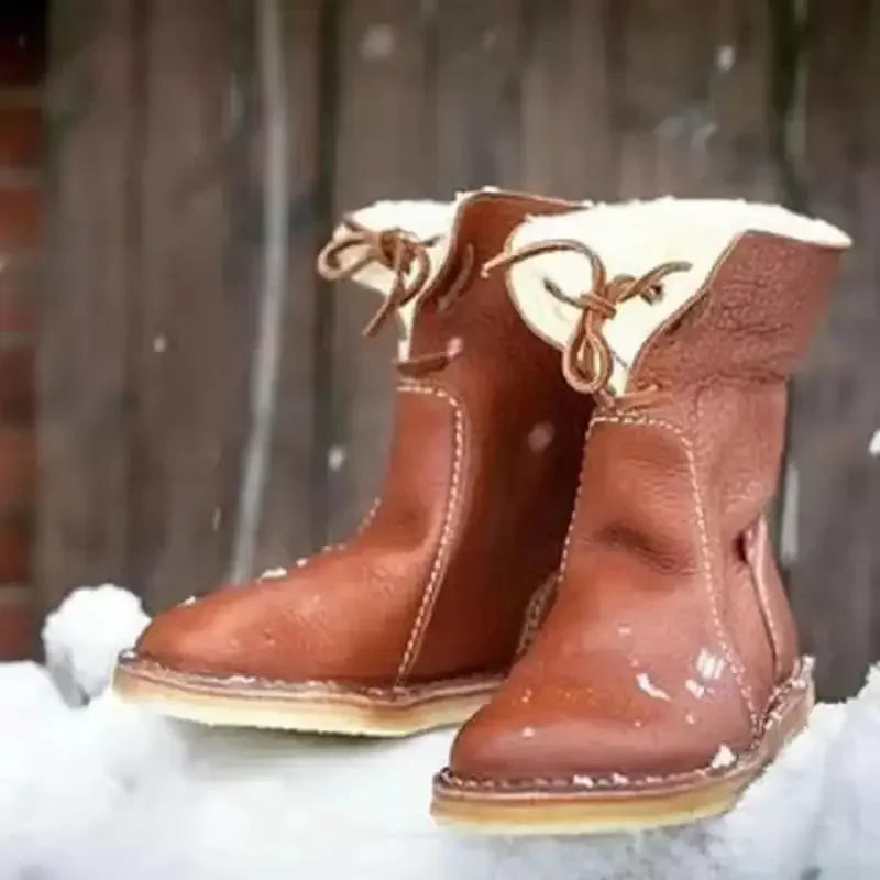Arrienne Botas Cálidas Mujer Forradas – Botas Elegantes Antideslizantes con Forro de Pelo Sintético