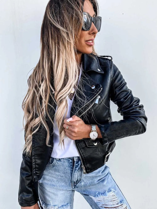 Amanda Women's Jacket – Elegant & Timeless Leather Jacket with a Modern Chic Style