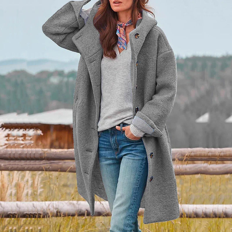 Madison Manteau d’Hiver Femme – Veste Chaude avec Capuche Élégante & Coupe Féminine